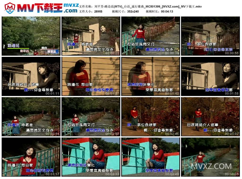 刘平芳-路边花(MTV)_台语_流行歌曲_MC501399